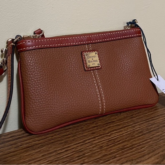 Dooney & Bourke Pebble Grain Large Slim Wristlet - Picture 2 of 6
